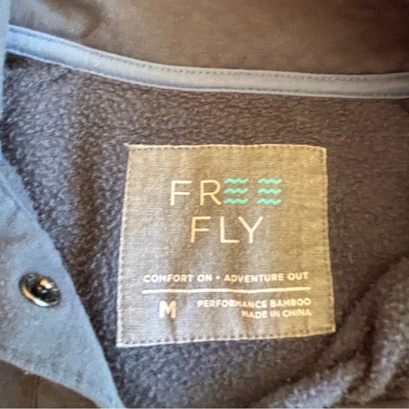 Free Fly M Performance Bamboo quarter neck line shirt sweatshirt - Picture 5 of 8